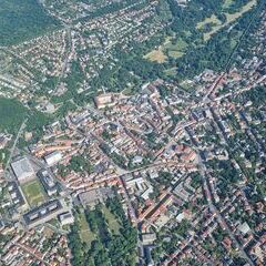 Flugwegposition um 15:01:12: Aufgenommen in der Nähe von Kreisfreie Stadt Weimar, Weimar, Deutschland in 1299 Meter